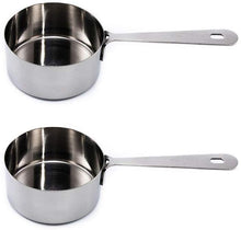 Load image into Gallery viewer, Measuring Cups Set of 2: 1/2 Cup 120 ML , Polished Stainless Steel