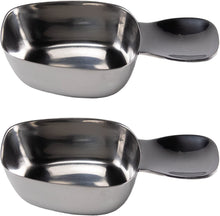 Load image into Gallery viewer, Honey Bear Kitchen 1/4 Cup 60 ml Leave-in Canister Scoops, Polished Stainless Steel (Set of 2)