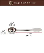Load image into Gallery viewer, Teaspoon 5 ml Set of 2: Polished Stainless Steel