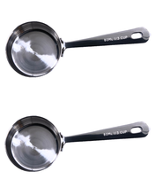 Load image into Gallery viewer, Measuring Cups Set of 2: 1/3Cup 80 ML , Polished Stainless Steel
